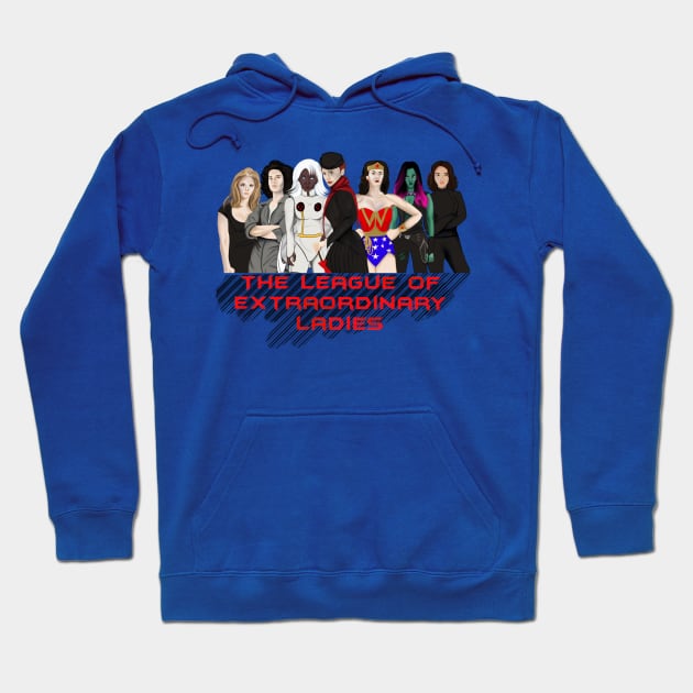 League of Extraordinary Ladies Hoodie by KataMartArt